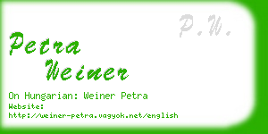 petra weiner business card